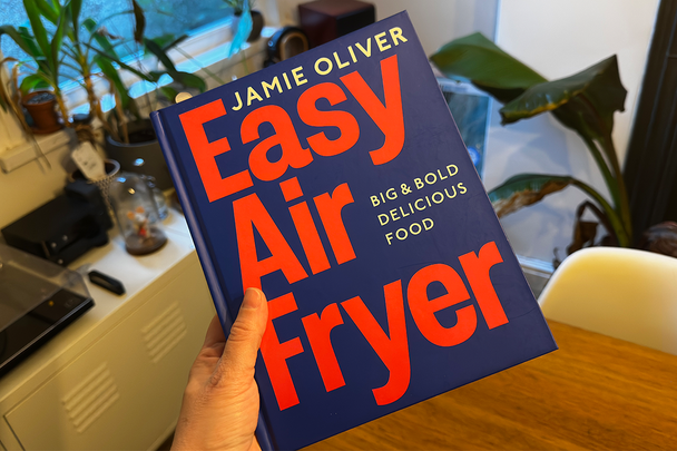 Best air fryer cookbook Indybest review ‘Easy Air Fryer- Big & Bold Delicious Food’ by Jamie Oliver, published by Michael Joseph